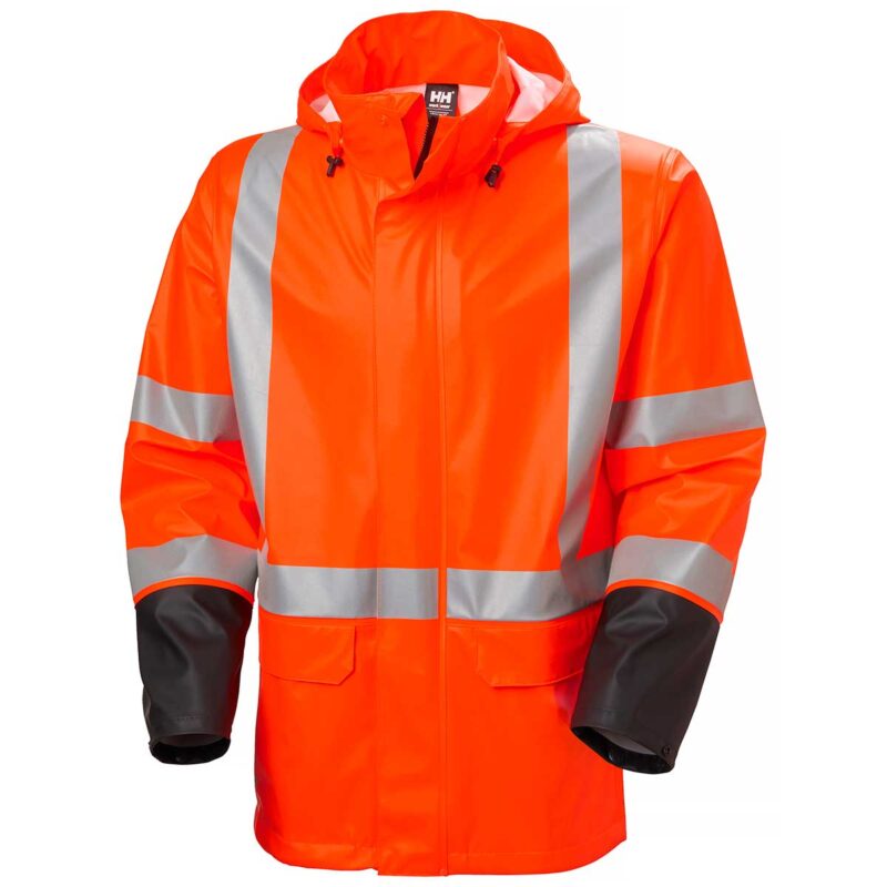 Addvis Hi Vis Rain Jacket delivers visibility, versatility, and waterproof protection to keep you dry