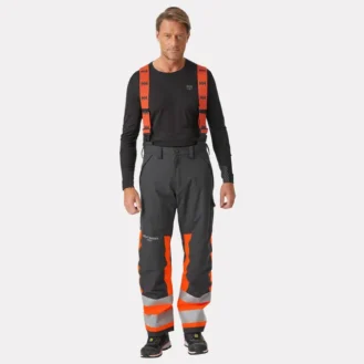 Alna 2.0 Hi Vis Winter Insulated Bib Trousers Class 1, comfortable and visible, featuring heat transfer reflectives