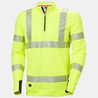 ICU LIFA Active Hi Vis Base Layer Half Zip offers comfort and moisture-wicking, keeping you dry and cool