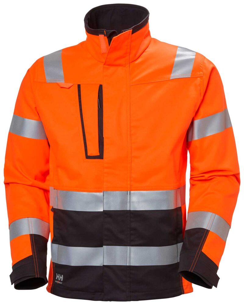 Alna 2.0 Hi Vis Jacket keeps you visible and safe at work, combining comfort, durability