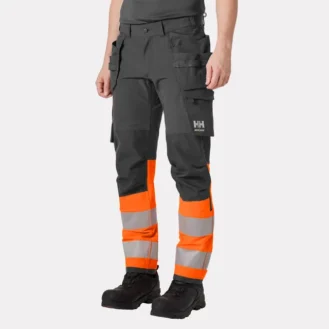 Alna 4X Hi Vis Construction Trousers Class 1 are lightweight and durable, offering safety, comfort