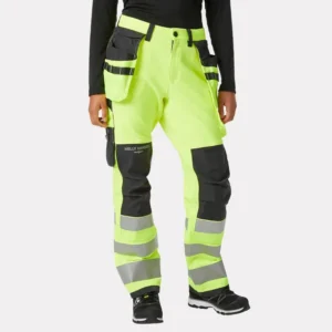 Women's Luna Hi Vis Construction Trousers Class 2