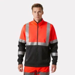 Addvis Hi Vis Zip Sweatshirt Class 1