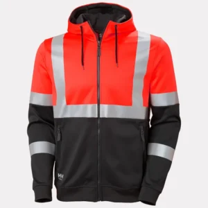 Addvis Hi Vis Zip Hoodie Class 1